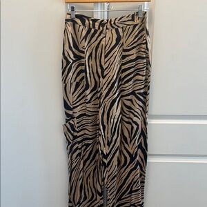 Zara Brown and Cream Maxi Pencil Skirt for Cocktail